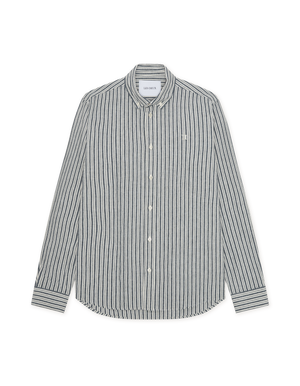 Stripe Cotton-Linen Shirt