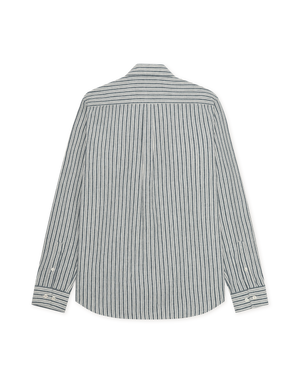 Stripe Cotton-Linen Shirt