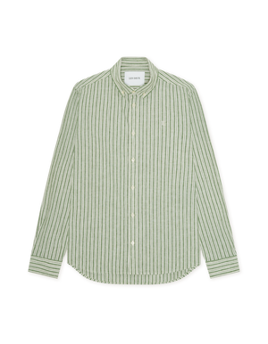 Stripe Cotton-Linen Shirt