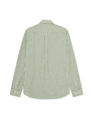 Stripe Cotton-Linen Shirt