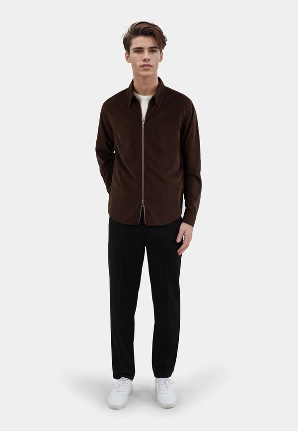 Aden manchesterskjorta zip