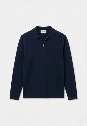 Caleb Stickad Tröja Halfzip