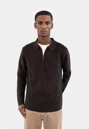 Caleb Stickad Tröja Halfzip