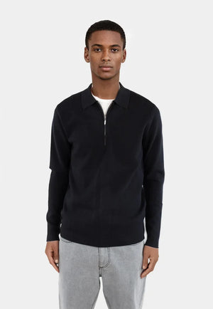 Caleb Stickad Tröja Halfzip