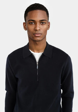 Caleb Stickad Tröja Halfzip