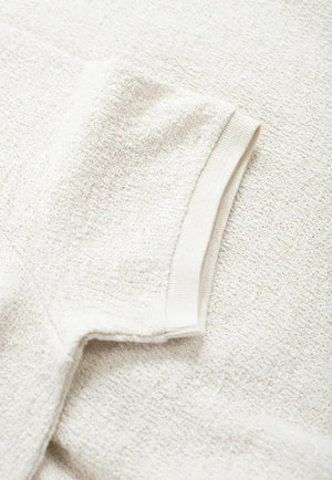 John boucle tröja halvzip