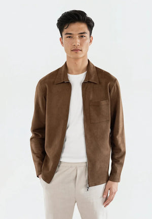 Neo vegan suede overshirt 2.0