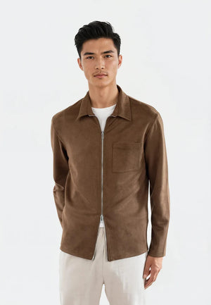 Neo vegan suede overshirt 2.0