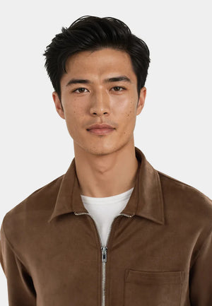 Neo vegan suede overshirt 2.0