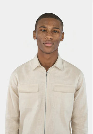 Quincy linen overshirt