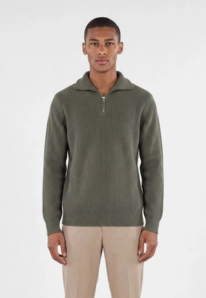 Reuben knitted half zip