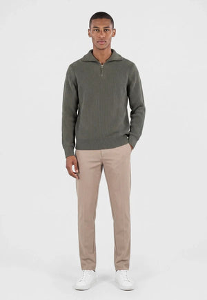 Reuben knitted half zip