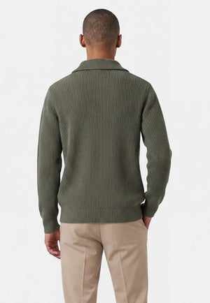 Reuben knitted half zip