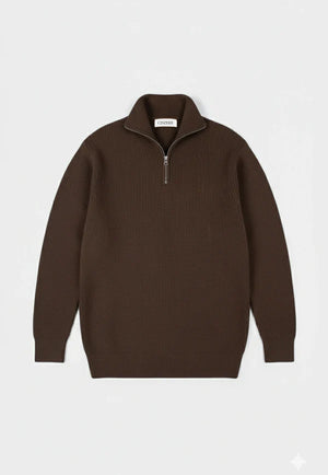 Reuben knitted half zip