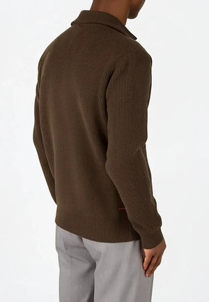 Reuben knitted half zip