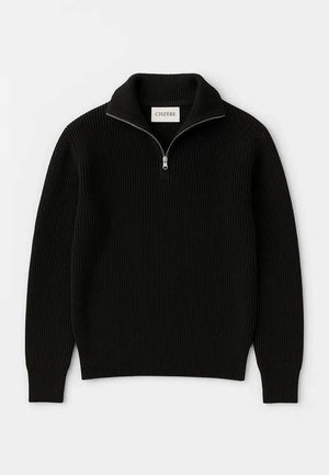Reuben knitted half zip