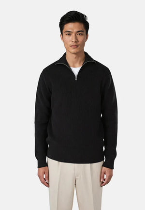Reuben knitted half zip