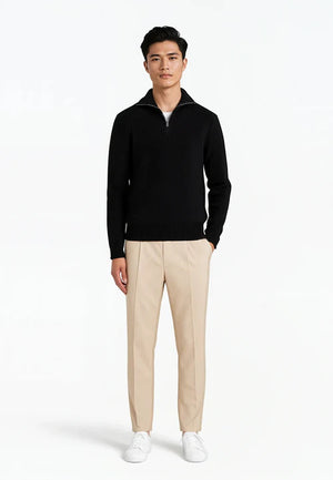 Reuben knitted half zip