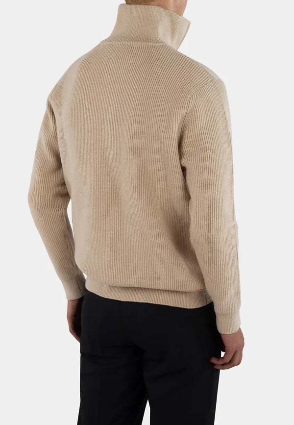 Reuben knitted half zip