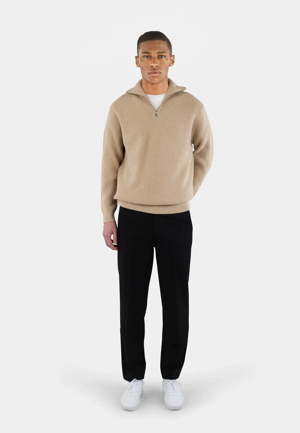 Reuben knitted half zip