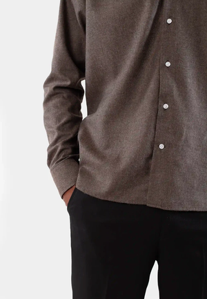 Ellipse Skjorta I Borstad Bomull