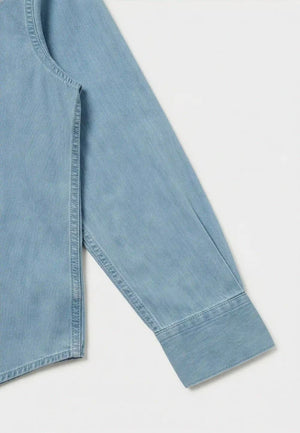 Shift relaxed washed denimskjorta