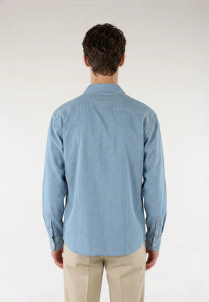 Shift relaxed washed denimskjorta