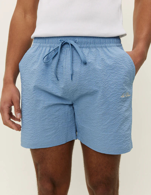 Stan Seersucker Swim Shorts