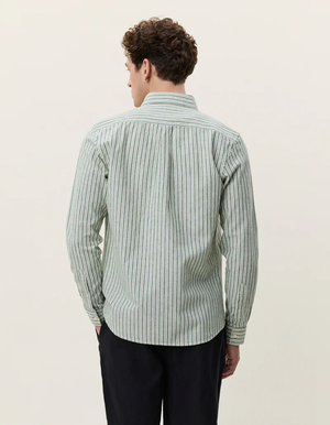 Stripe Cotton-Linen Shirt