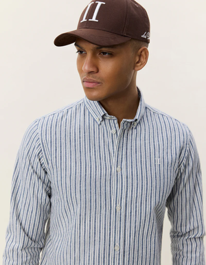 Stripe Cotton-Linen Shirt